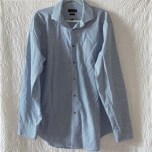 Calvin Klein Slim Fit Non Iron 80’s Two Ply Button Down Dress Shirt